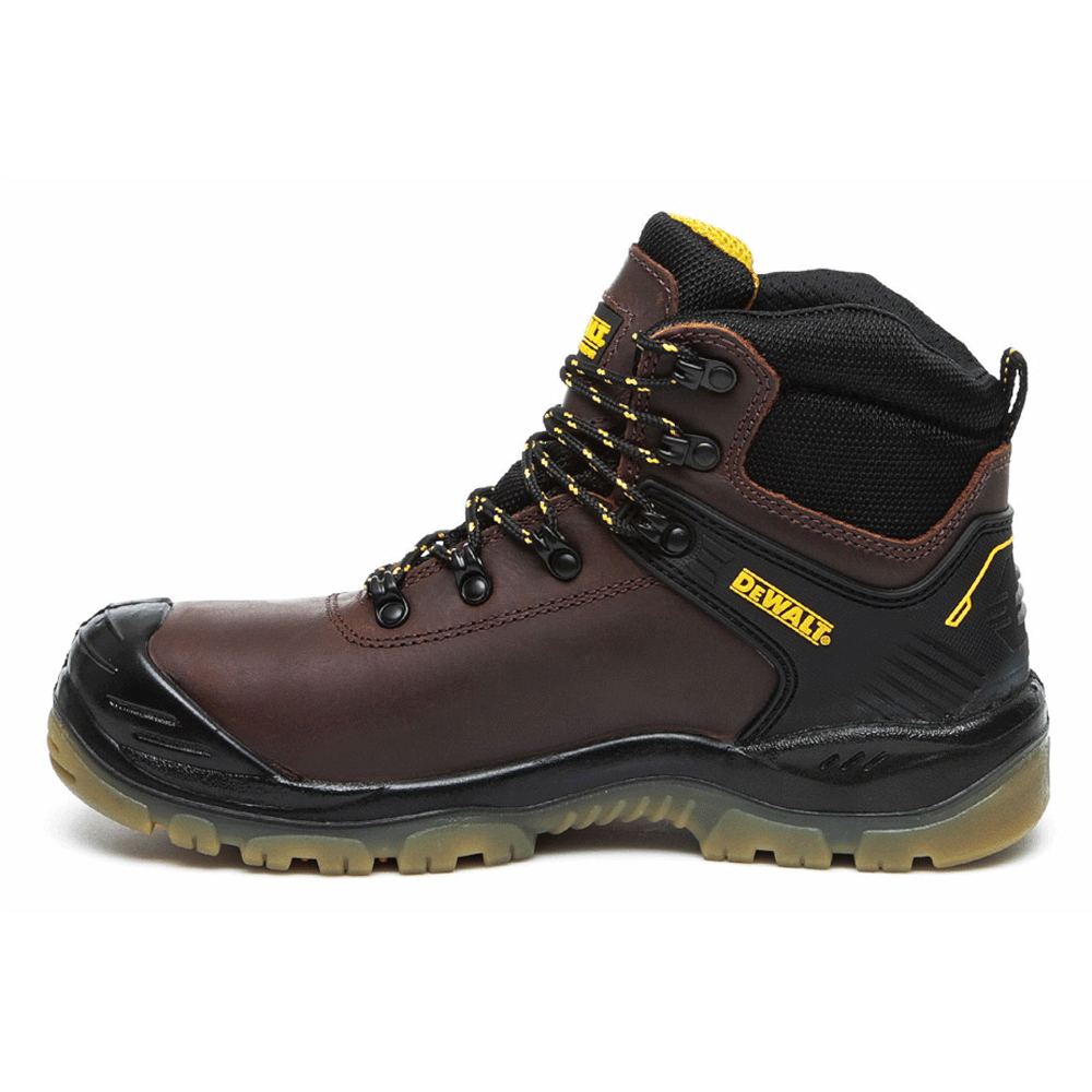 DeWalt Newark Waterproof Breathable Leather S3 Safety Boots Black / Brown