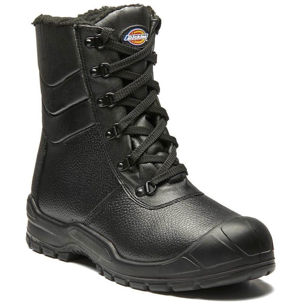 Dickies Caspian Fur Lined Winter Warm Work Safety Boots FA9009 Black