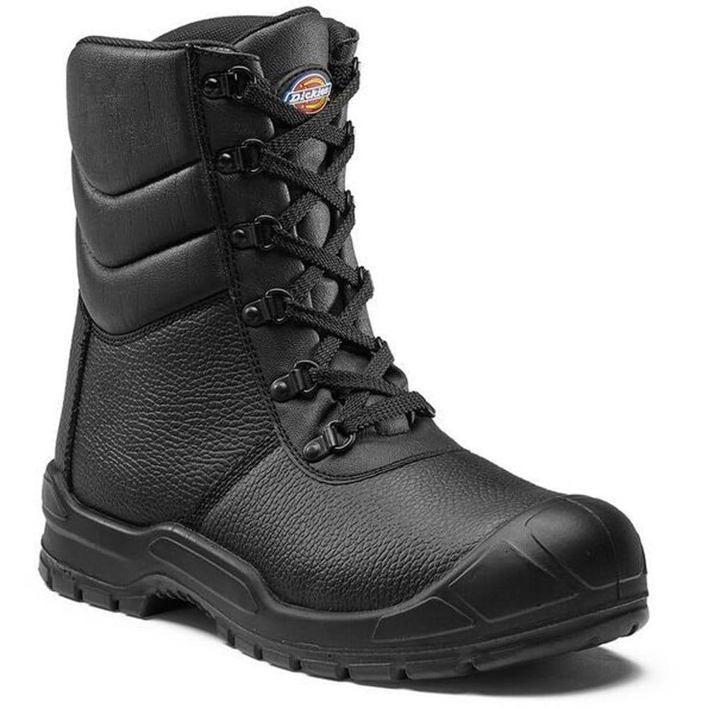 Dickies Caspian Textile Lined Rigger Style Leather Work Boot FA9012 Black