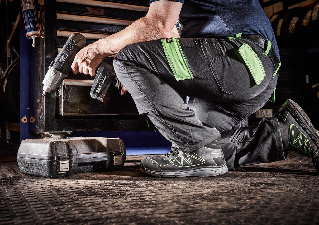 Dickies Phoenix Safety Boots FC9526 Black / Lime / Grey / White