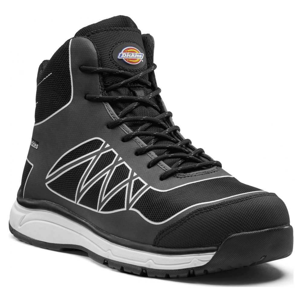 Dickies Phoenix Safety Boots FC9526 Black / Lime / Grey / White