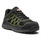 Dickies Phoenix Safety Trainers FC9527 Black / Lime / Grey / White