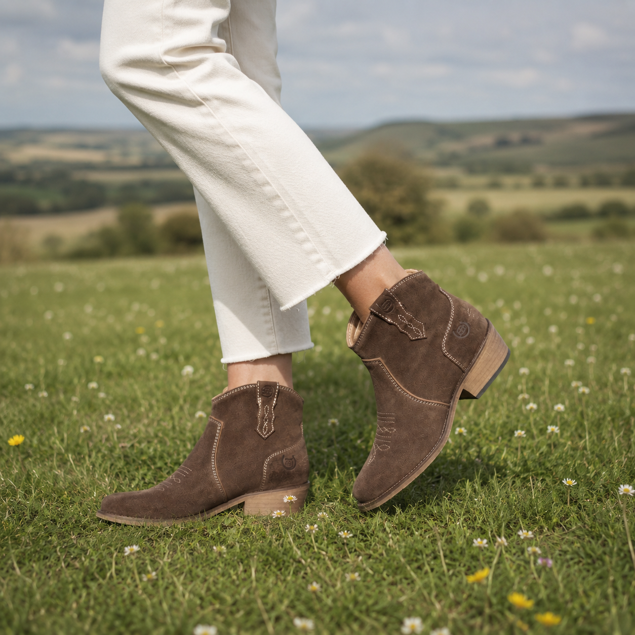 Bareback Footwear Dixie Cowboy Boots Brown