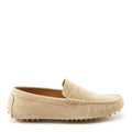 Hugs & Co Mens Penny Driving Loafers Taupe Suede