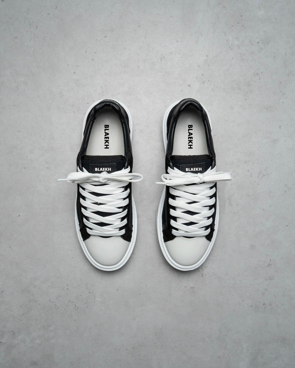 Blaekh Staple Black White Trainers