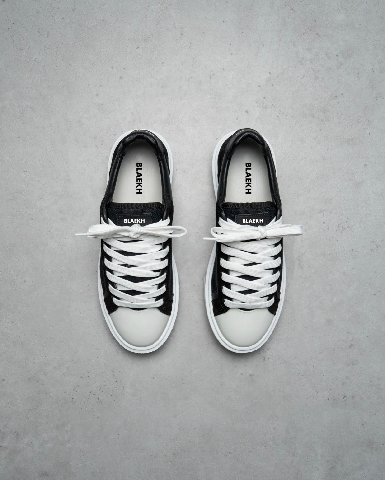Blaekh Staple Black White Trainers