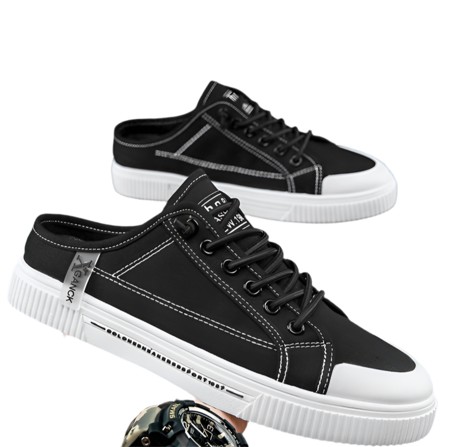 Mens Breathable Mesh Non Slip Low Top Round Toe Trainers