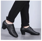 Mens Leather Breathable Lightweight Shoes