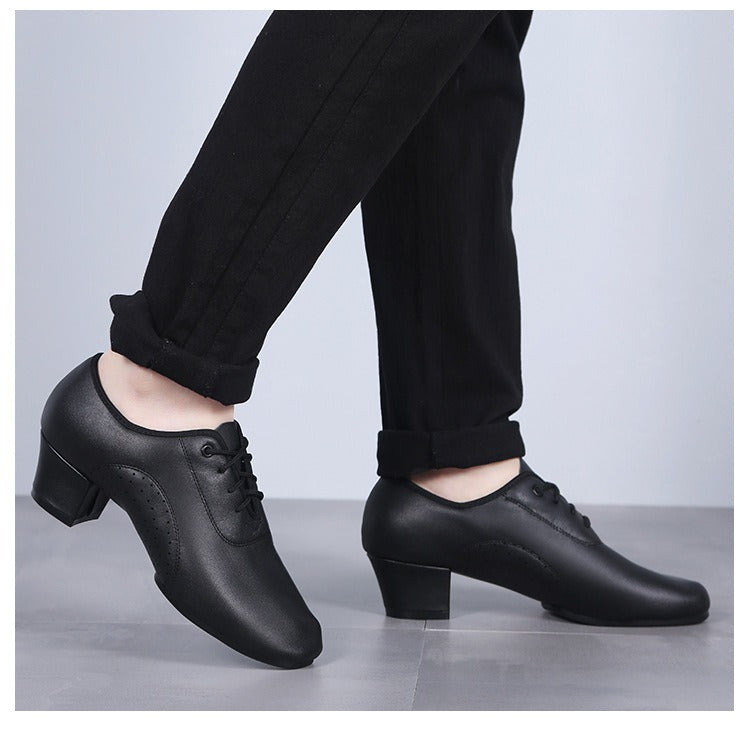 Mens Leather Breathable Lightweight Shoes