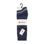 Gentle Grip 5 Pack Mens Patterned Cotton Dress Socks