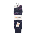 Gentle Grip 5 Pack Mens Patterned Cotton Dress Socks