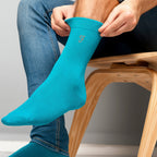 Farah Silver 5 Pack Mens Bamboo Patterned Socks