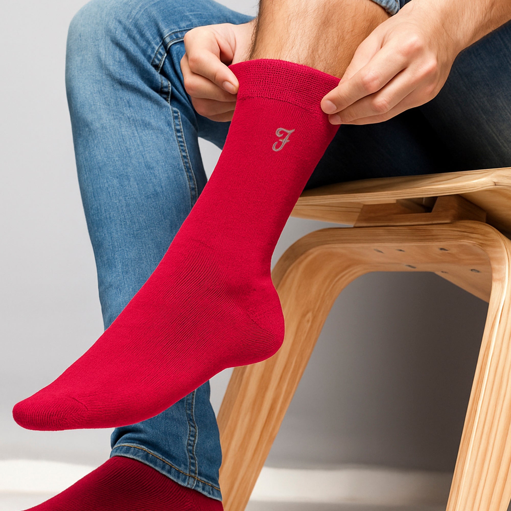 Farah Silver 5 Pack Mens Bamboo Patterned Socks