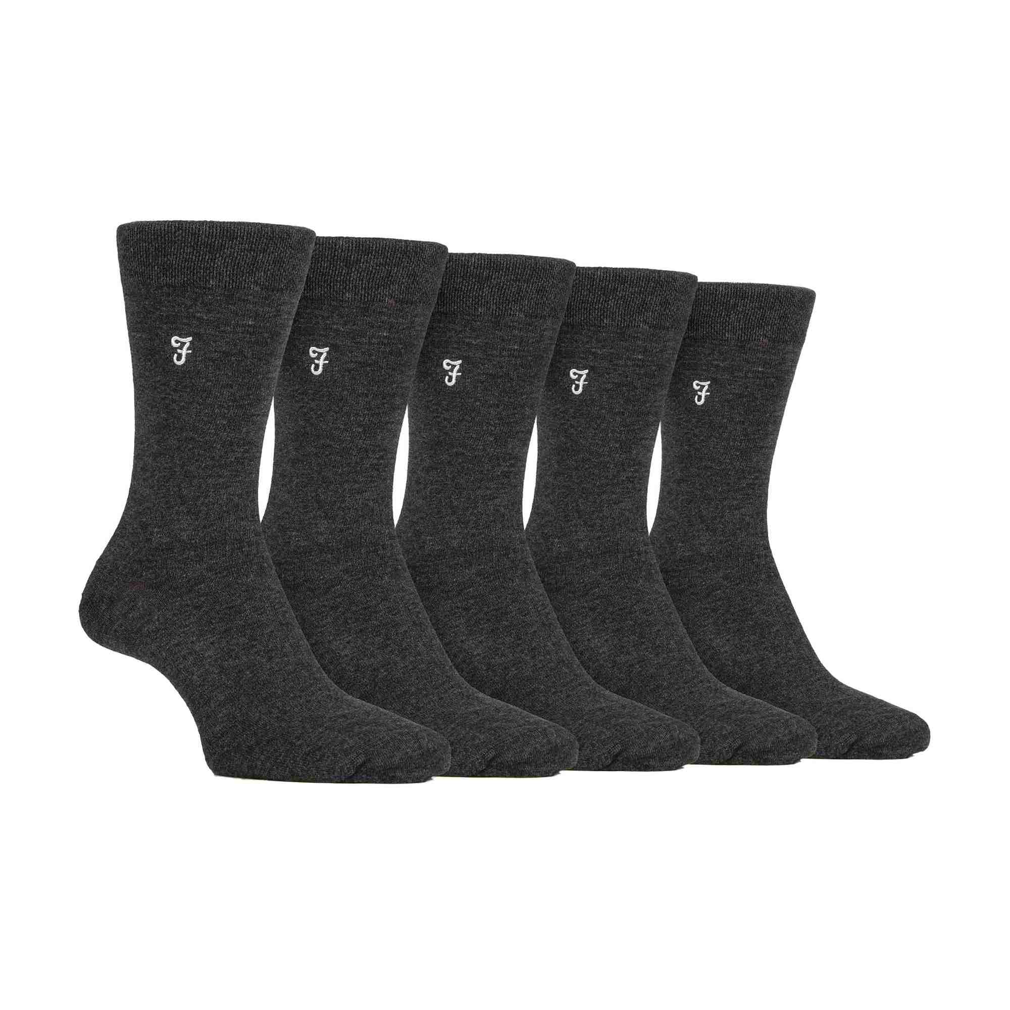 Gentle Grip 5 Pack Mens Bamboo Bright Striped Patterned Socks
