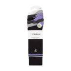 Gentle Grip 5 Pack Mens Bamboo Bright Striped Patterned Socks