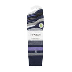Gentle Grip 5 Pack Mens Bamboo Bright Striped Patterned Socks