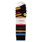 Farah Silver 5 Pack Mens Bamboo Patterned Socks