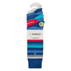 Farah Silver 5 Pack Mens Bamboo Patterned Socks