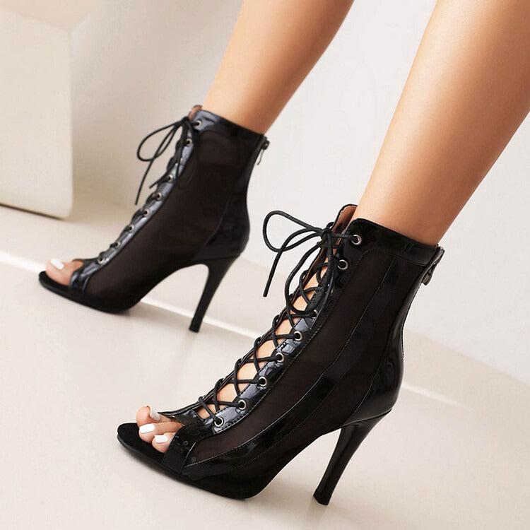 Strap Jazz Dance High Heels Heels Dance Shoes Elastic Dance Short Boots Summer Sandals