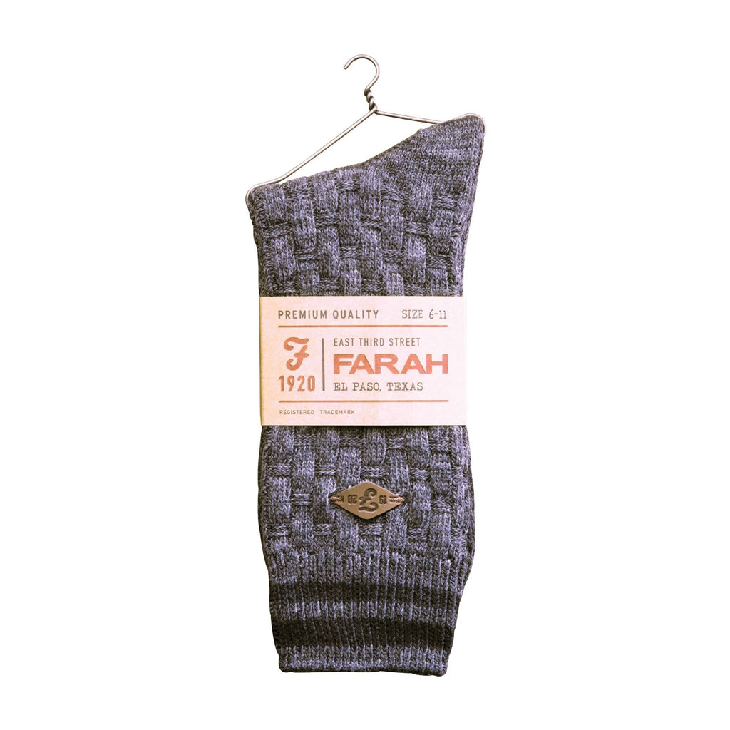 Farah 2 Pack Mens Thick Cotton Chunky Knitted Formal Boot Socks