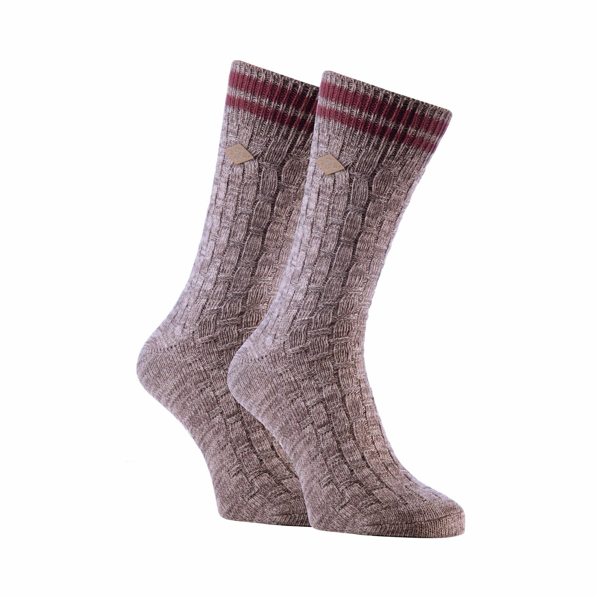 Farah 2 Pack Mens Thick Cotton Chunky Knitted Formal Boot Socks