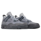 Air Jordan 4 Retro SE Wet Cement trainers top view showing laces