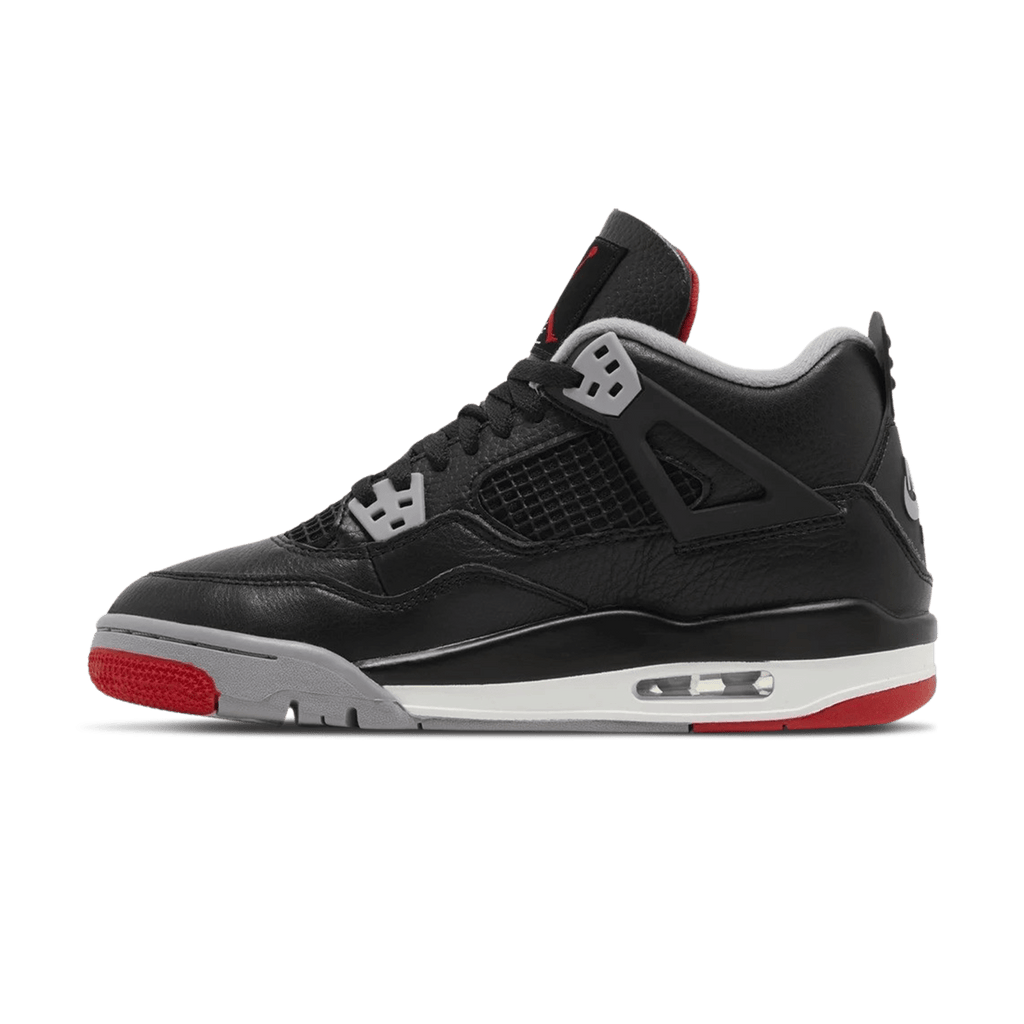Air Jordan 4 Retro GS Bred Reimagined trainers main side profile