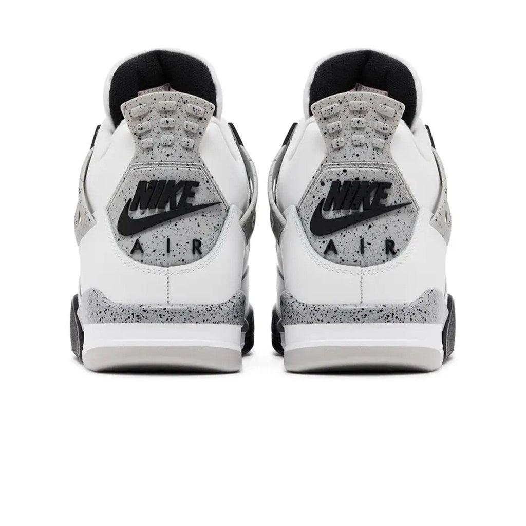 Air Jordan 4 Retro White Cement 2025 trainers heel view