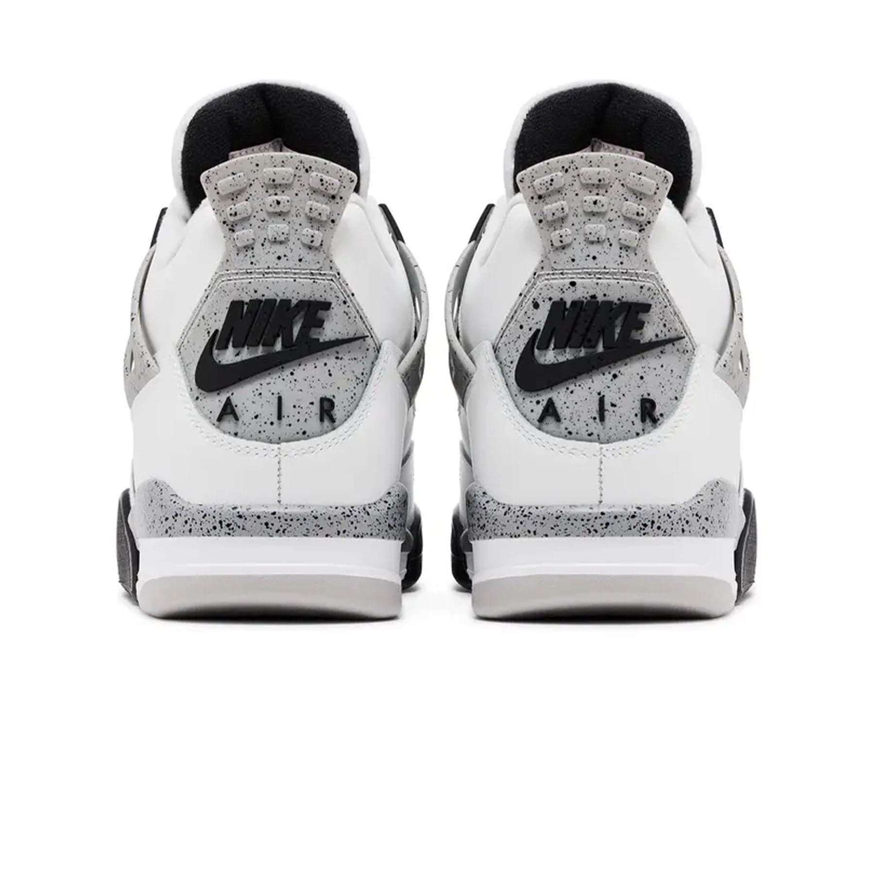 Air Jordan 4 Retro White Cement 2025 trainers heel view