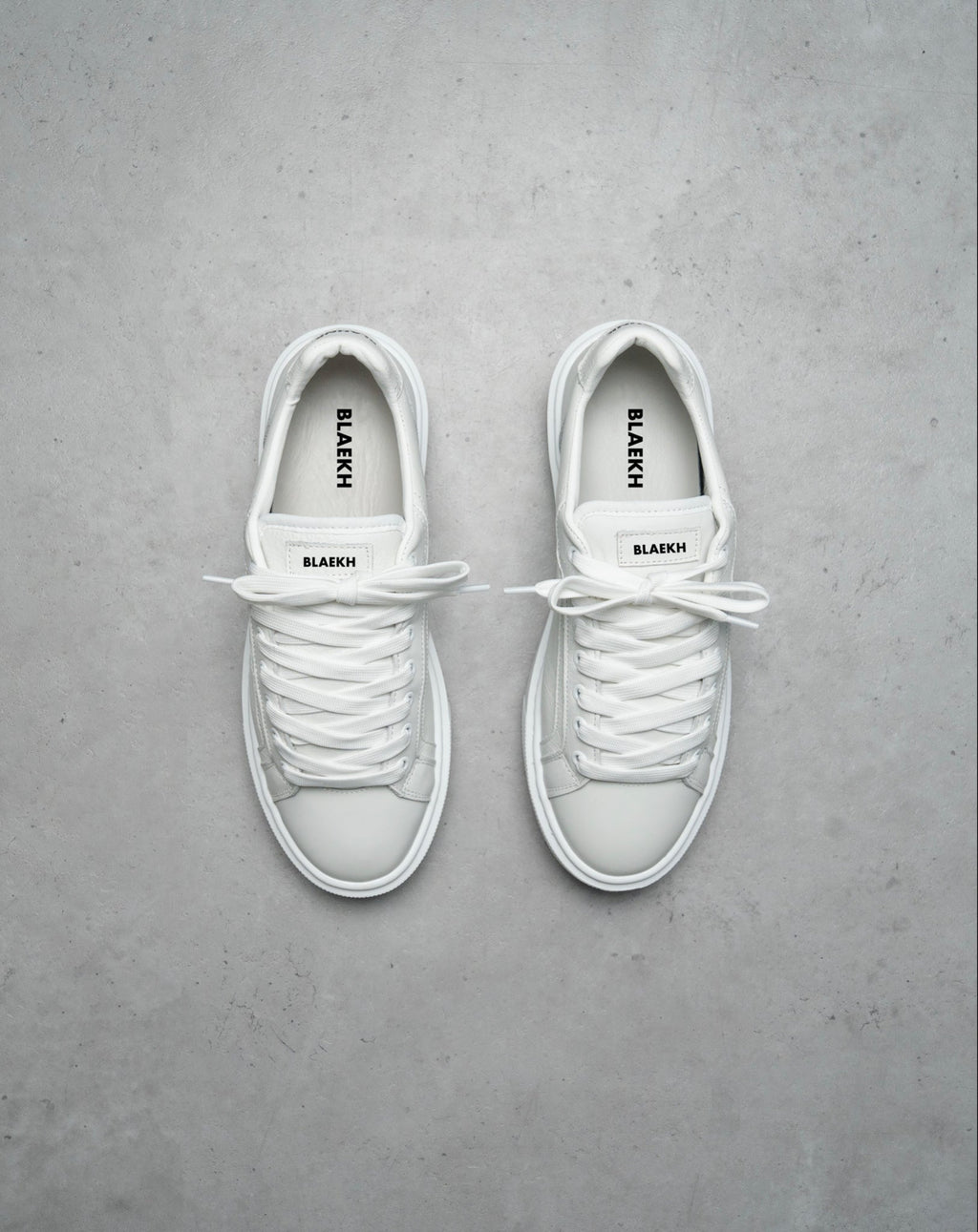 Blaekh Staple White Trainers