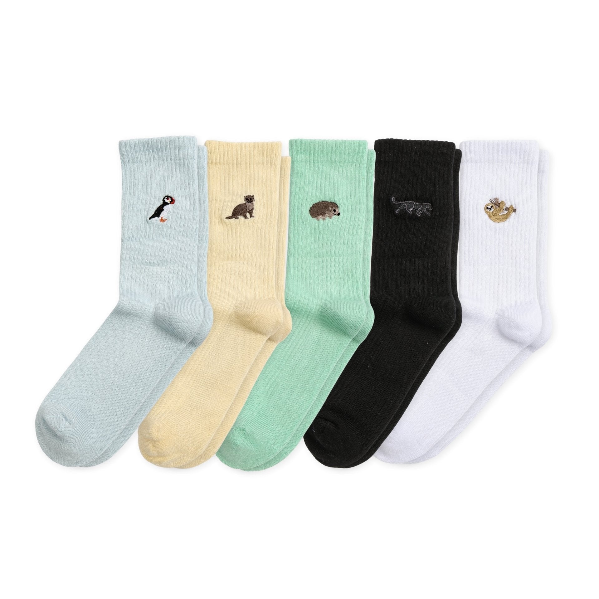 Bare Kind Full Ribbed Bundle 5 Pack Bamboo Sock Set
