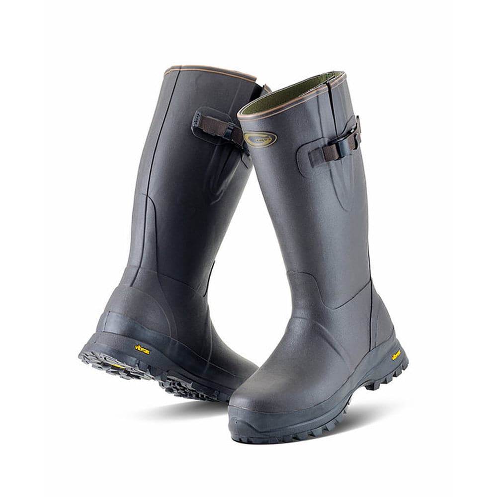 Grubs Speyline 4.0 Thermal Rated Insulated Wellington Boots -VIBRAM Sole Green / Mahogany