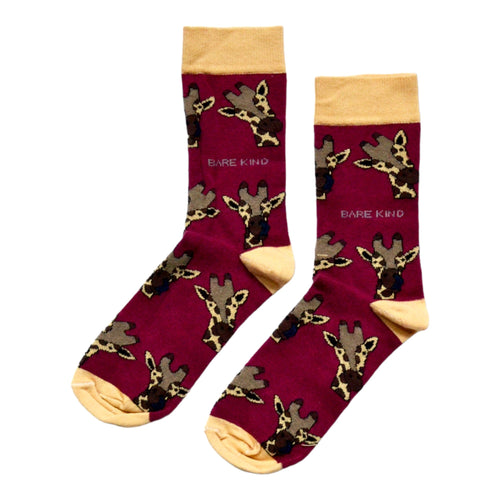 Bare Kind Save the Giraffes Bamboo Socks