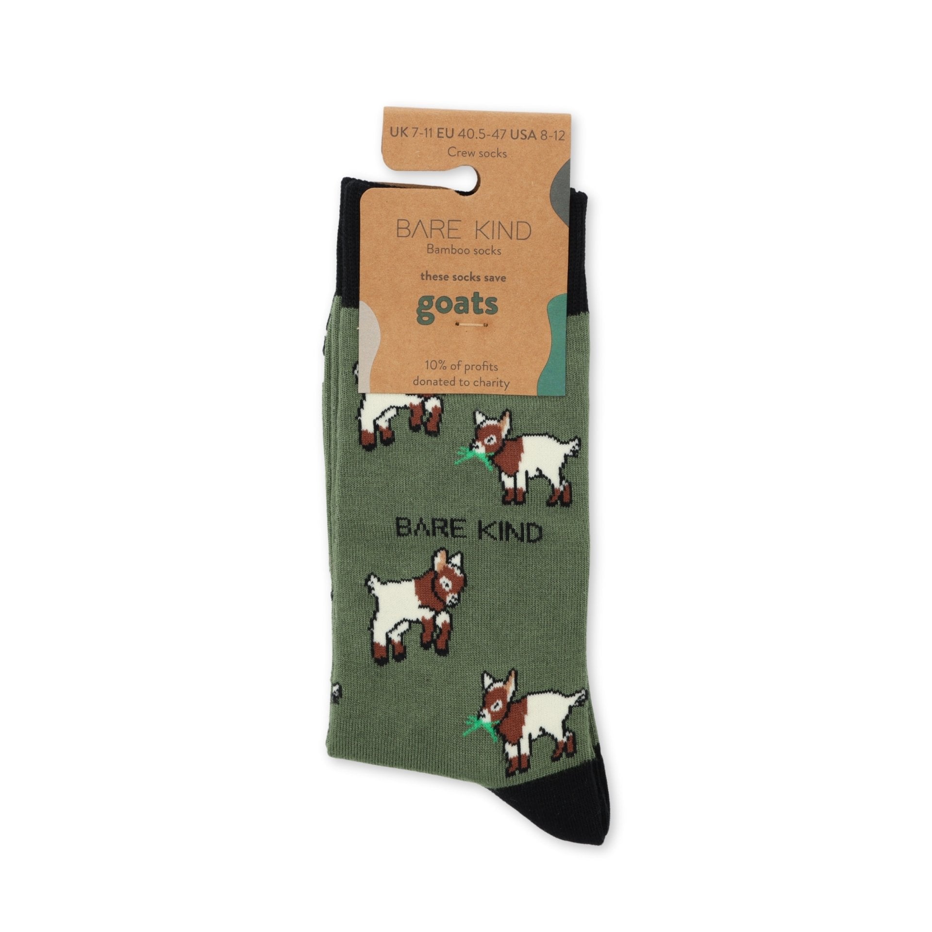 Bare Kind Save the Goats Bamboo Socks