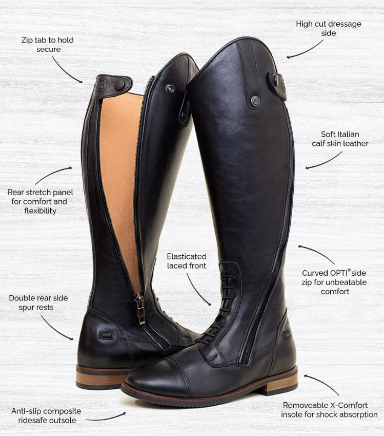 Bareback Footwear Graceland Long Riding Field Boots Black