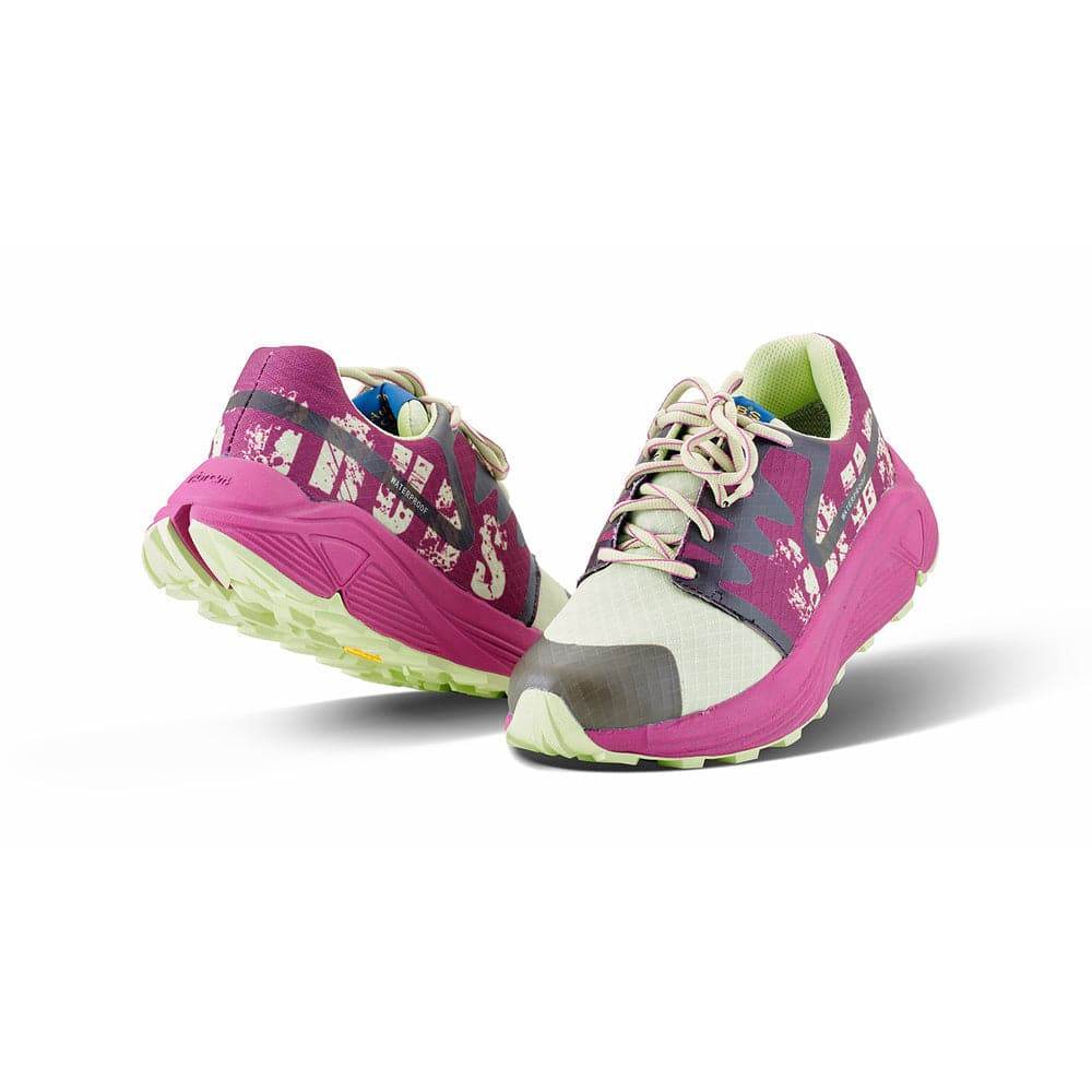 Grubs Discover Walking Work Trainers Waterproof, Lined Breathable VIBRAM Sole Black / Charcoal / Fuchsia