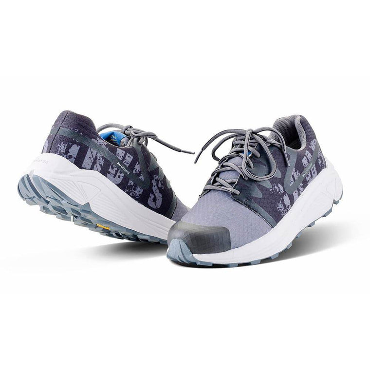 Grubs Discover Walking Work Trainers Waterproof, Lined Breathable VIBRAM Sole Black / Charcoal / Fuchsia
