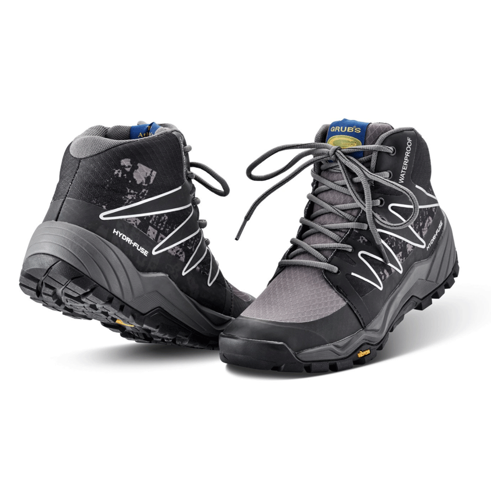 Grubs Explore Waterproof VIBRAM Walking Boot Black / Navy Blue