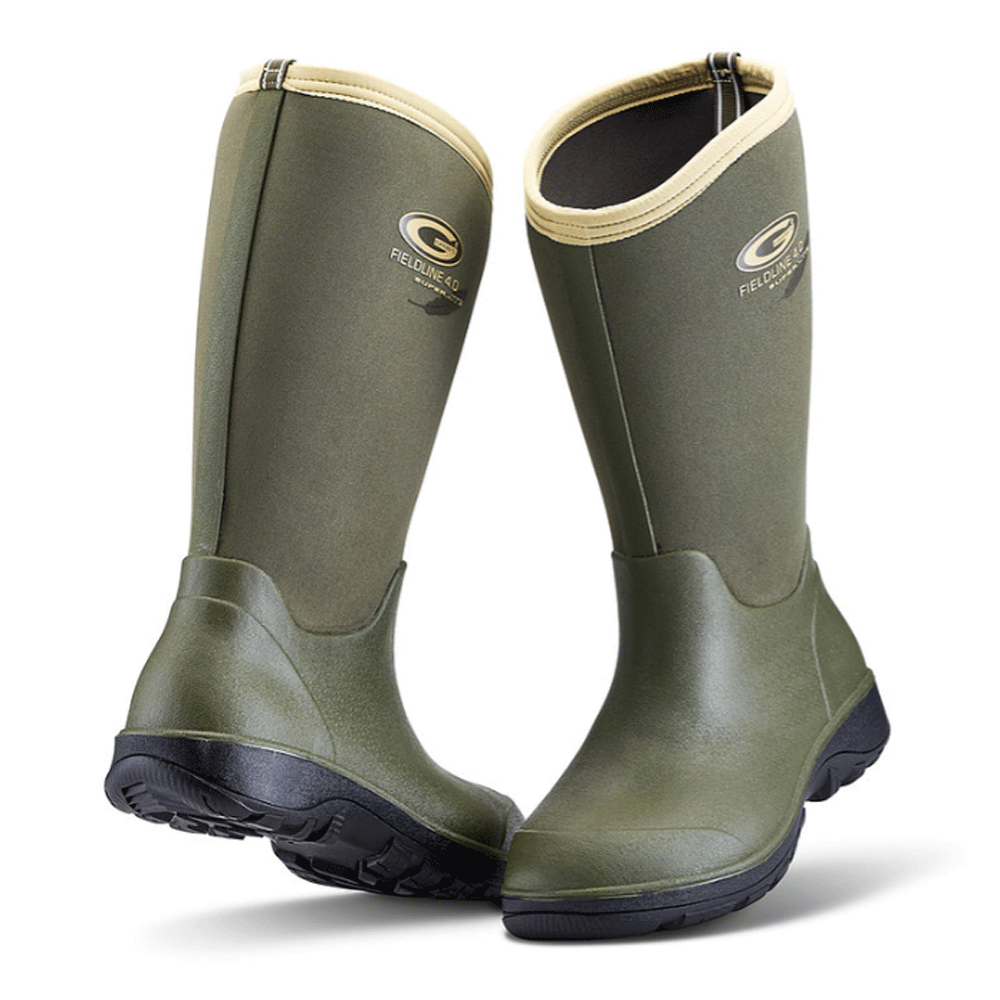 Grubs Fieldline 4.0 Insulated Waterproof Wellington Boots Black / Olive