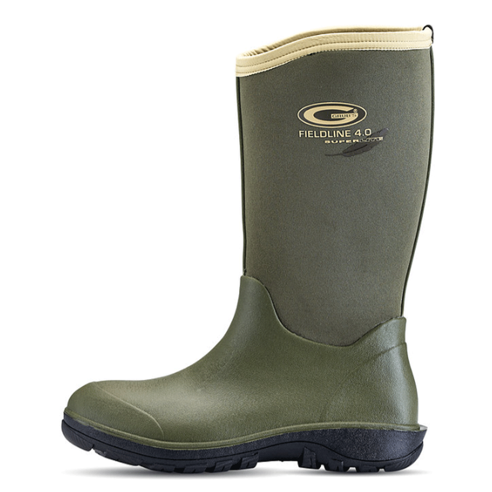Grubs Fieldline 4.0 Insulated Waterproof Wellington Boots Black / Olive