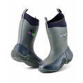 Grubs Muddies Icicle 5.0 Wellington Boots Childrens Kids Neoprene Charcoal / Violet