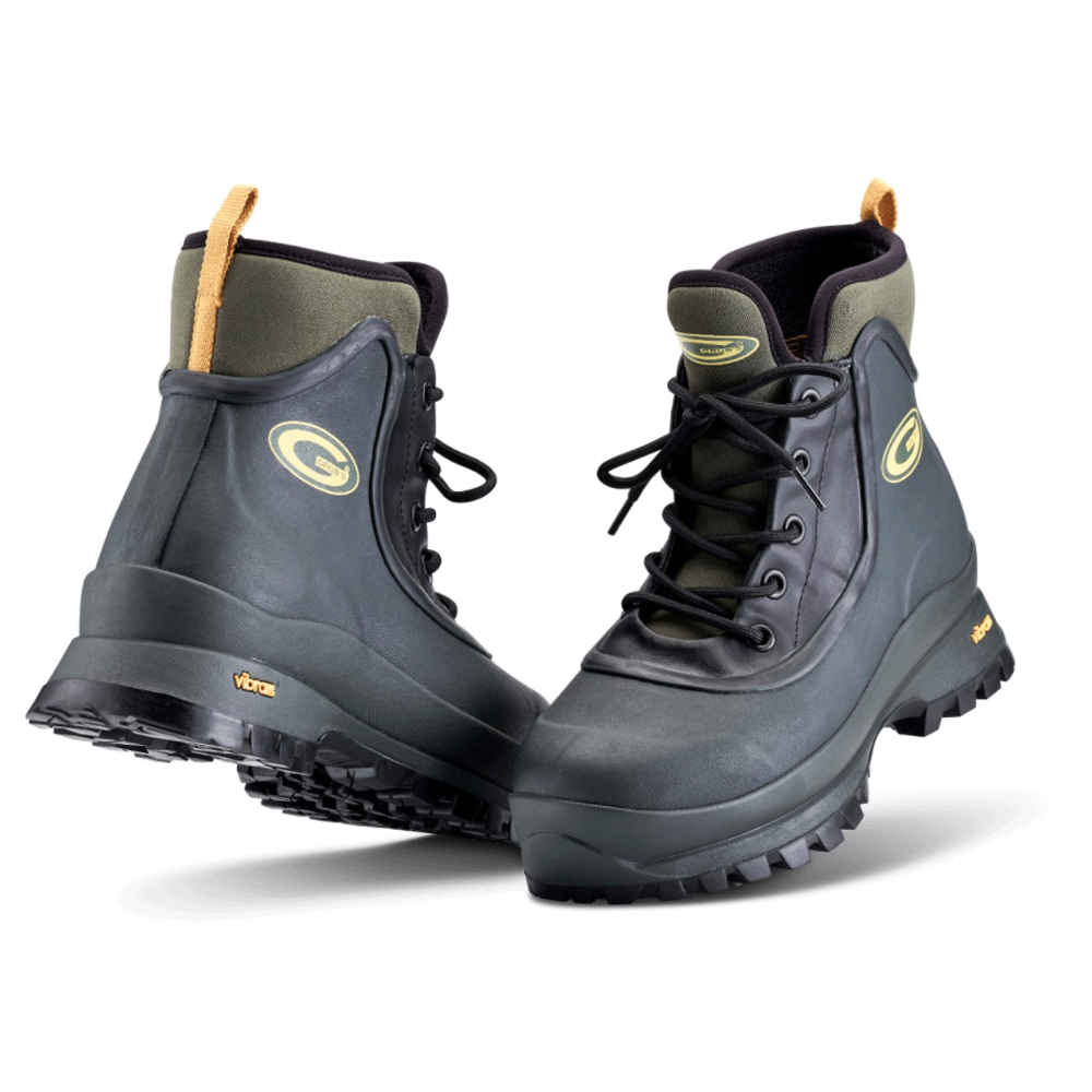Grubs Ptarmigan 5.0 Lace Up Ankle High Neoprene Welly Boot Thermal Lined Green