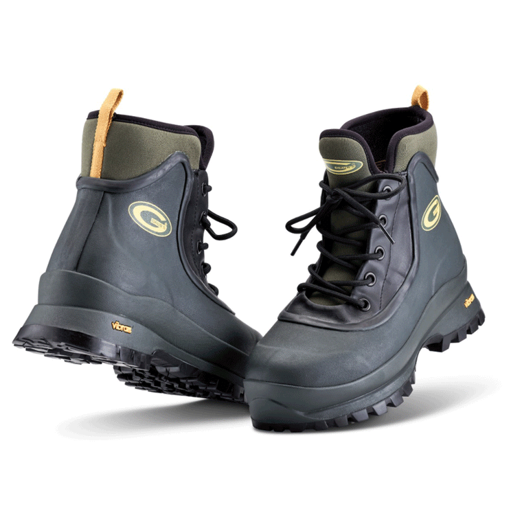 Grubs Ptarmigan 5.0 Lace Up Ankle High Neoprene Welly Boot Thermal Lined Green