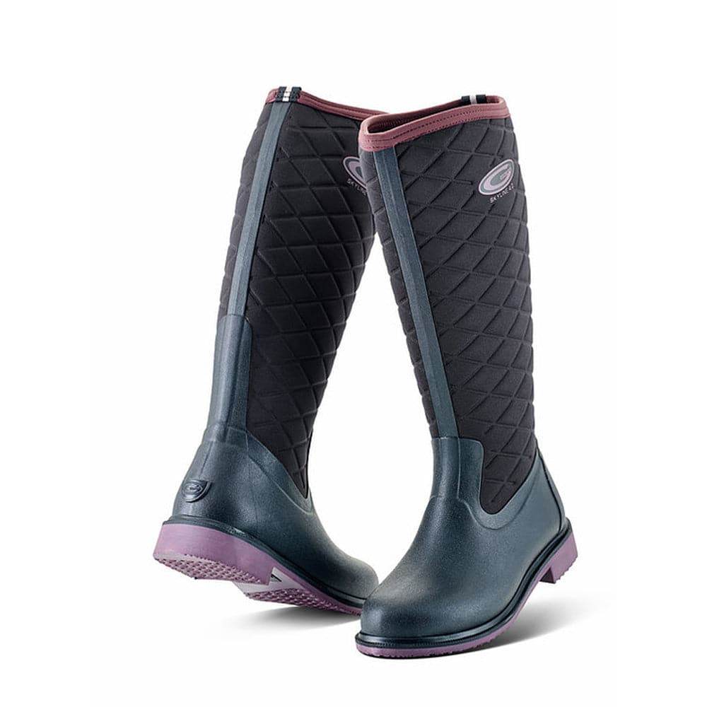 Grubs Skyline 4.0 Quilted Neoprene Thermal Wellington Boots Black