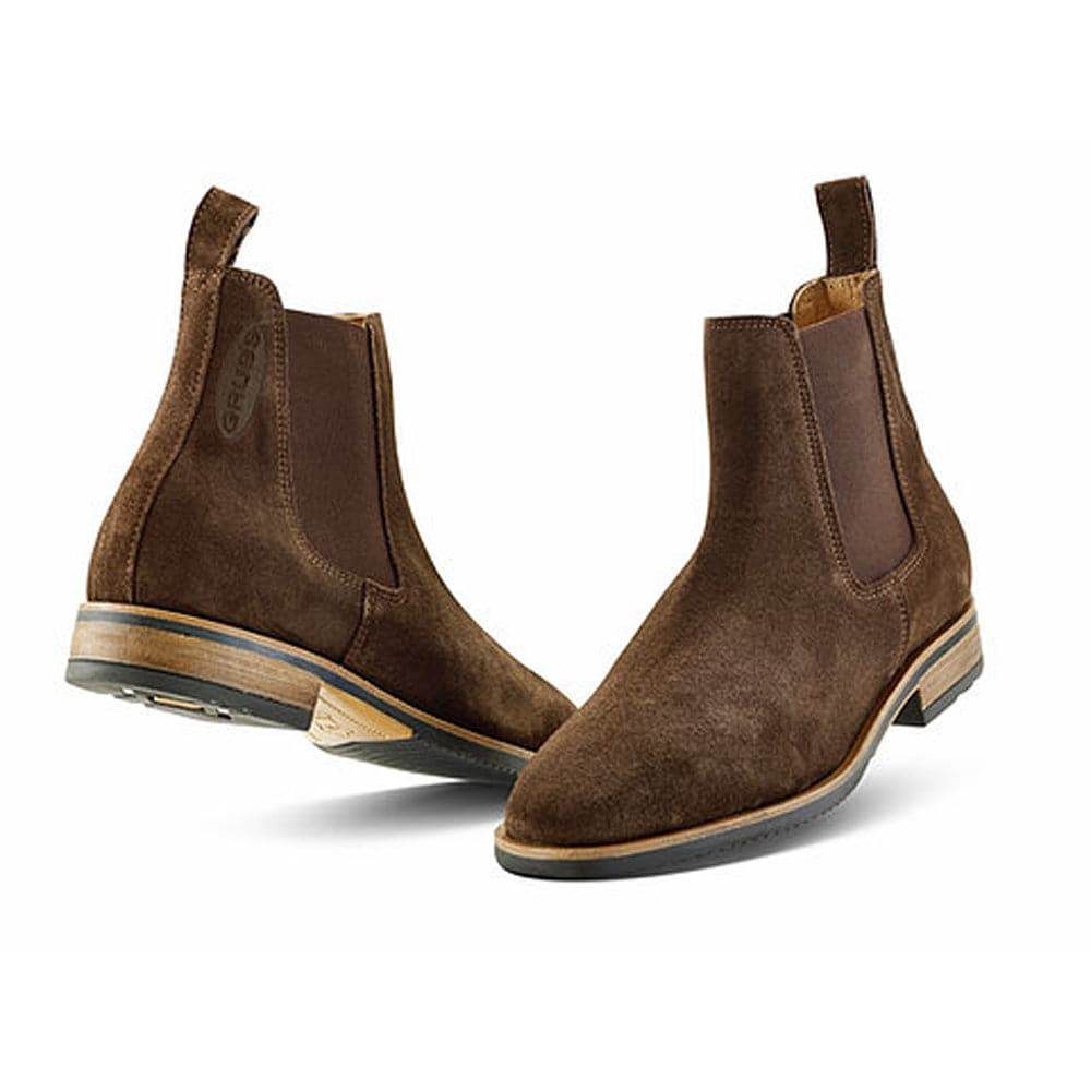 Grubs Tatton Chelsea Style Ankle Dealer Boots Non Safety Brown