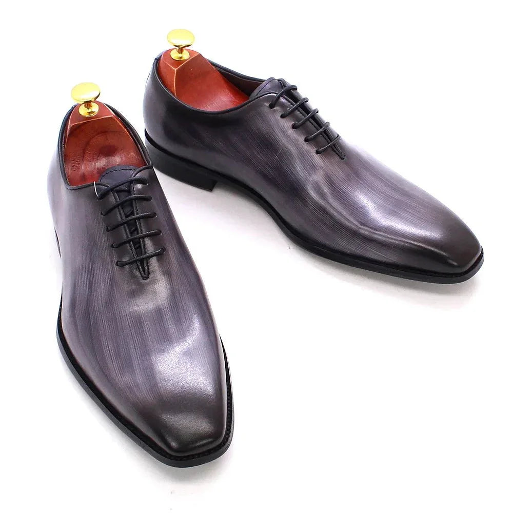 Mens Genuine Leather Oxford Dress Shoes