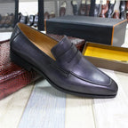 Mens Premium Leather Slip On Loafers