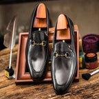 Mens Genuine Leather Dress Loafers