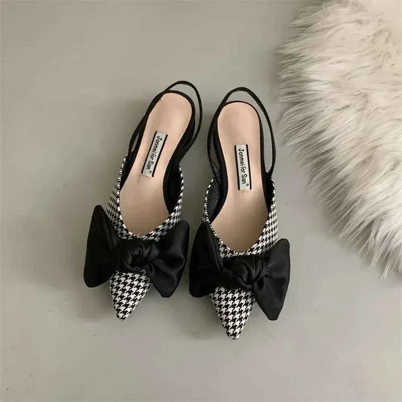 Womens Bow Detail Flat Shoes