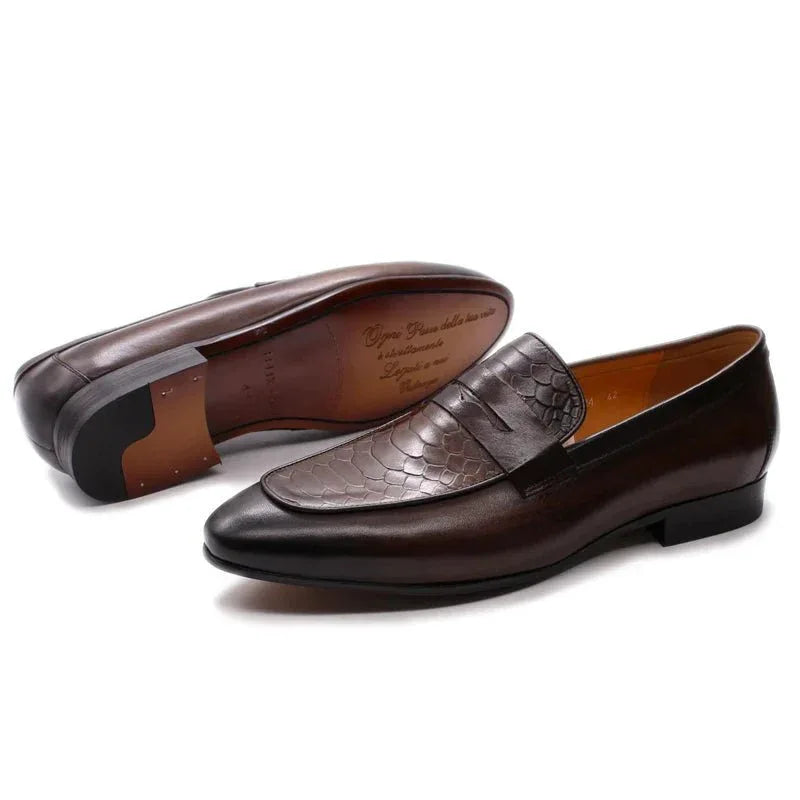 Mens Genuine Cow Leather Loafers